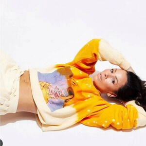 La Detresse Acid Wash Sunrise Licked It Pullover